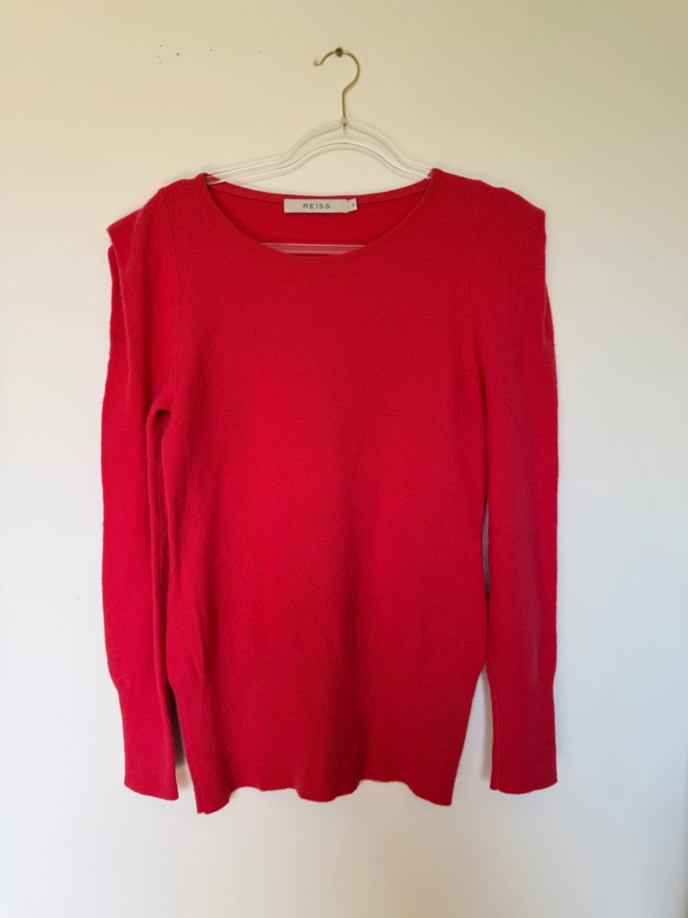 Reiss Pink Crewneck Top